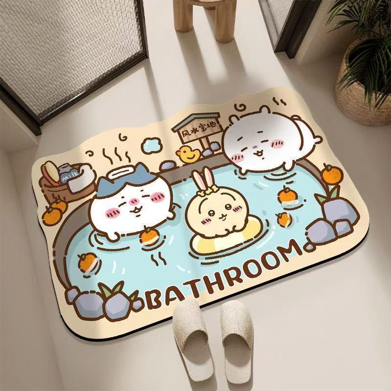 Kitchen Appliances Brand - Chiikawa Floor Mat Quick-drying Foot Pads