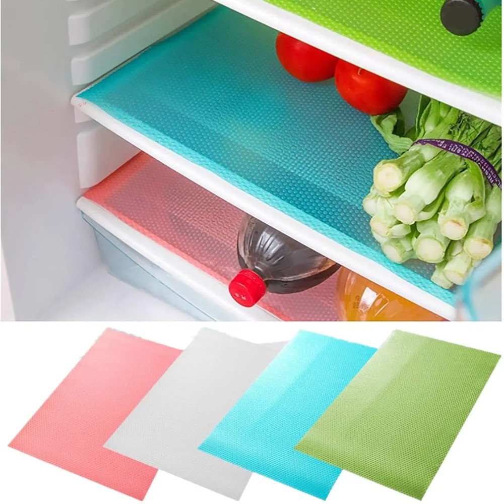Kitchen Appliances Cabinet - 4PCS/Set Refrigerator Lining Kitchen Shelf Drawer