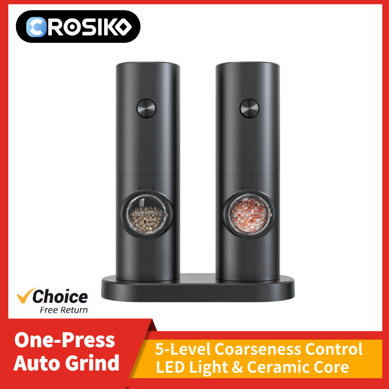 Kitchen Appliances Electric - CROSIKO KYMQ-14BS LED Electric Pepper Salt