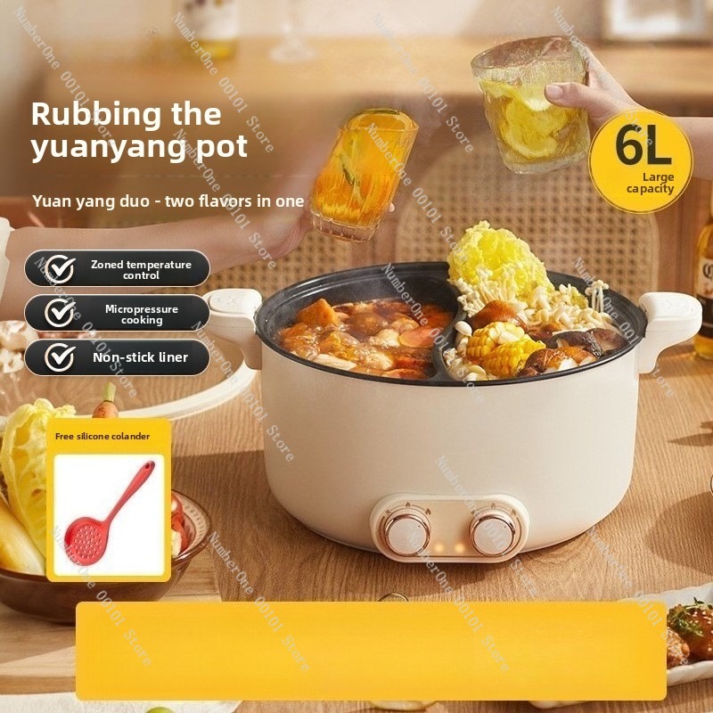 6L 8L Double Pot Electric Hot  - đánh giá và giá Kitchen Appliances Electric