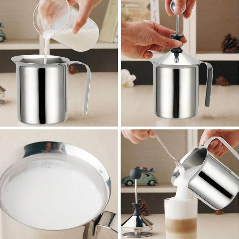 400ML Stainless Milk Frother F - đánh giá và giá Kitchen Appliances Electric