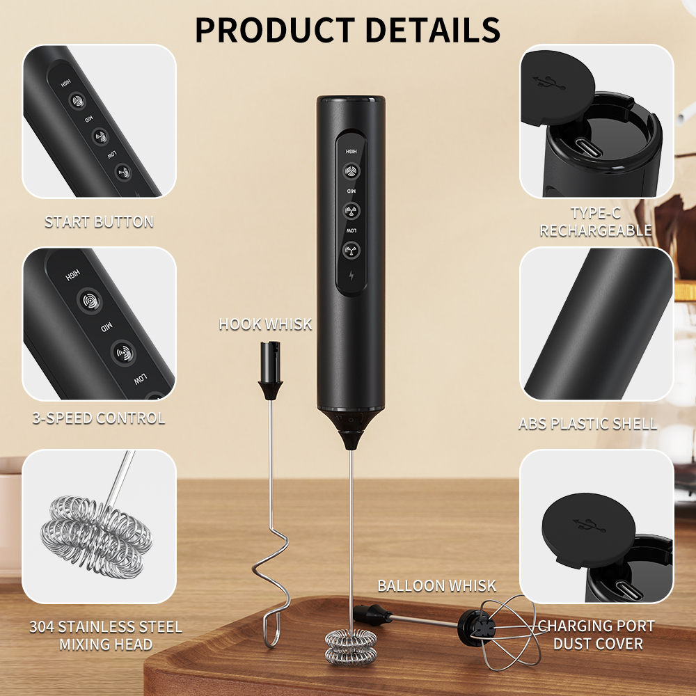 3 in 1 Electric Handheld Milk  - đánh giá và giá Kitchen Appliances Electric