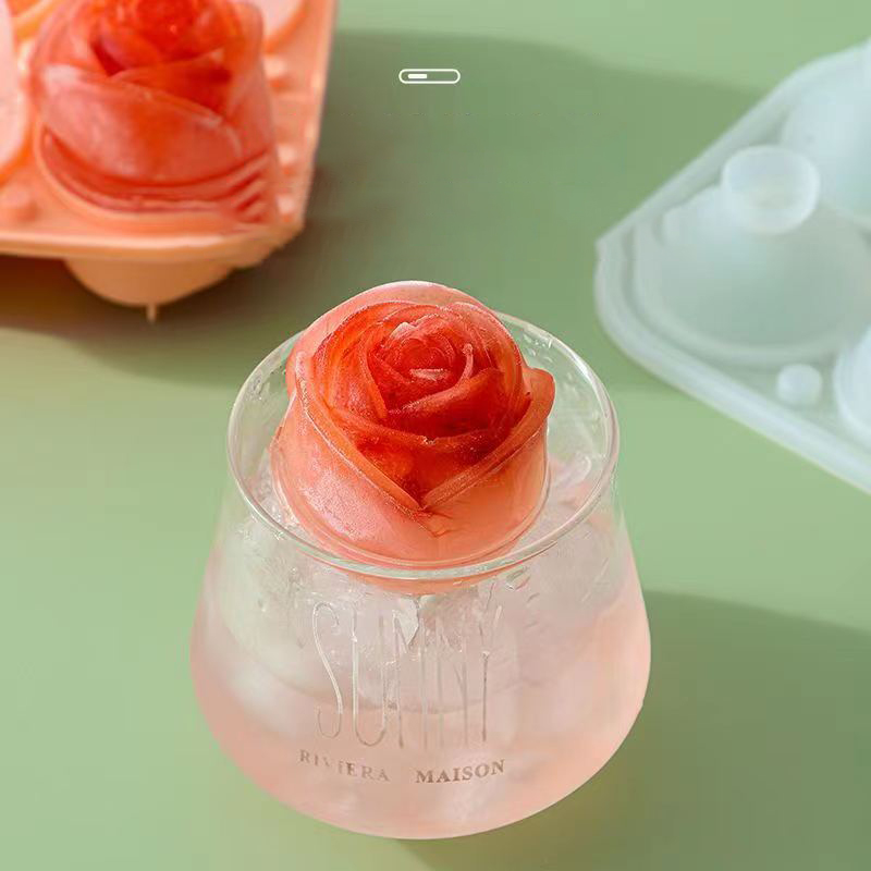 3D Rose Ice Molds 4 Holes Ice  - đánh giá và giá Kitchen Appliances Brand