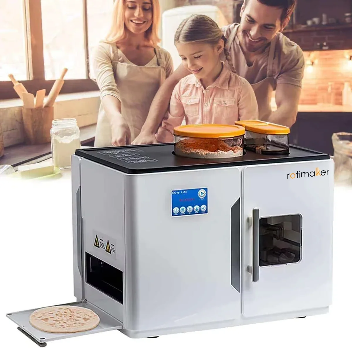 Automatic Electric Roti Robot  - đánh giá và giá Roti Maker Automatic