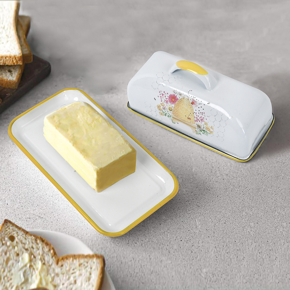 Menschy Enamel Butter Dish Che - đánh giá và giá Kitchen Appliances Brand