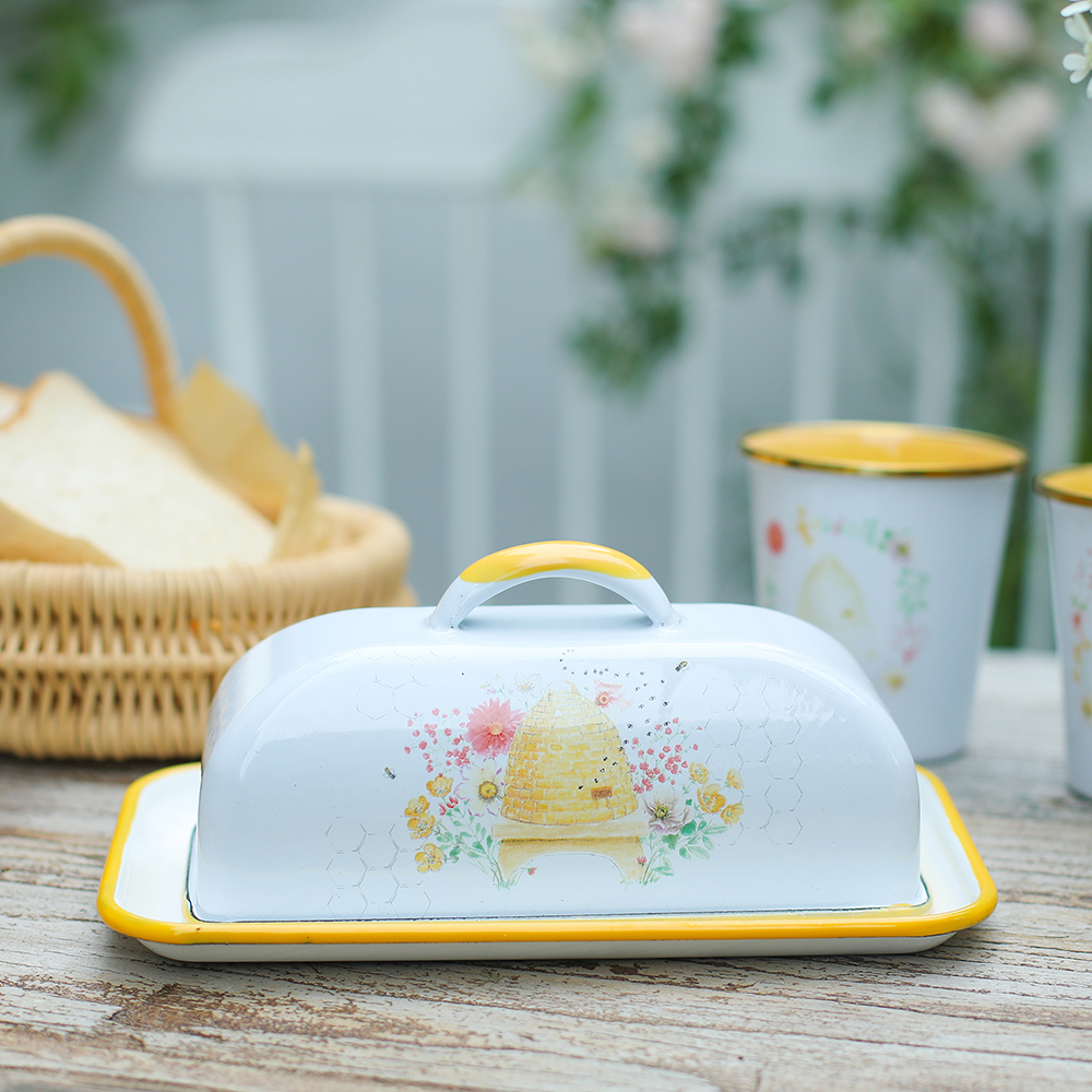 Menschy Enamel Butter Dish Che - đánh giá và giá Kitchen Appliances Brand