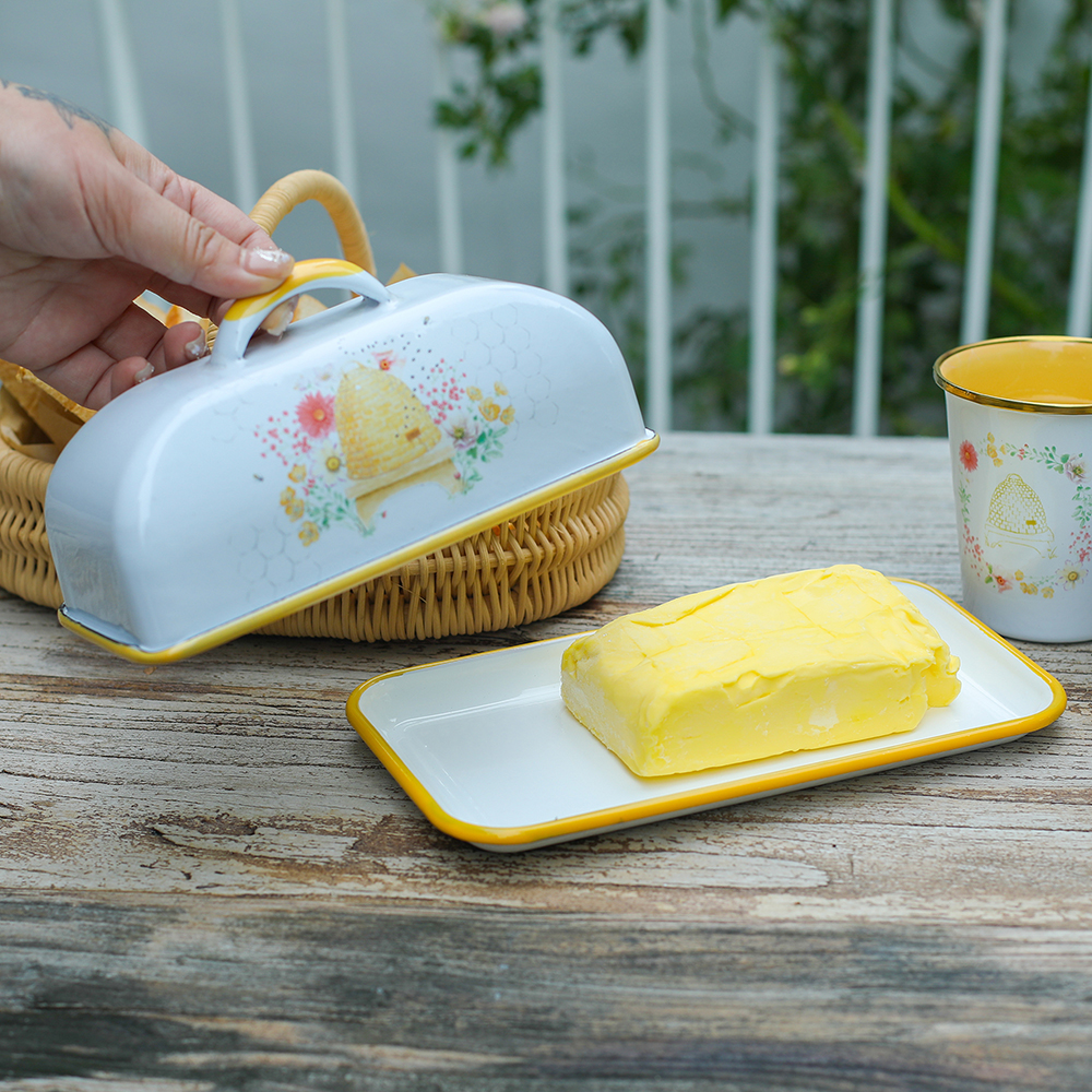 Menschy Enamel Butter Dish Che - đánh giá và giá Kitchen Appliances Brand